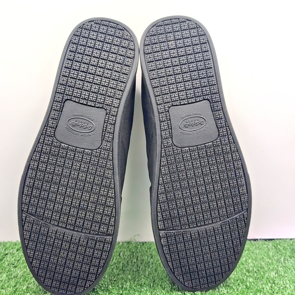 Dr Schollls Valium Shoes Mens 11 M Work Sneakers Flat Black Fabric Slip On - Picture 4 of 11